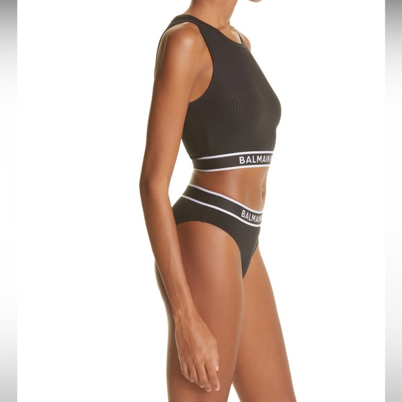 BALMAIN**Black Crop Top***F36 US 4 NWT!!! SOLD OUT!!! - Picture 4 of 9